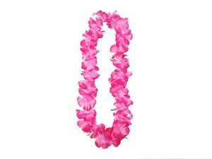 naszyjnik hawajski, różowy, 1m 25szt. LH4-081