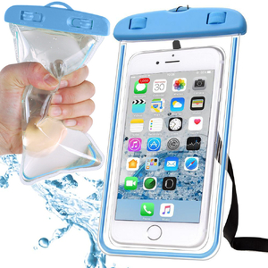 etui wodoodporne pokrowiec na telefon basen plażę kajak case do telefonu niebieskie