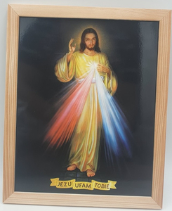 obraz 20 x 25 cm Jezus Miłosierny - Jezu Ufam Tobie
