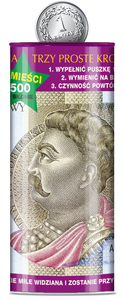 skarbonka puszka "500 złotych"  |  SP-040