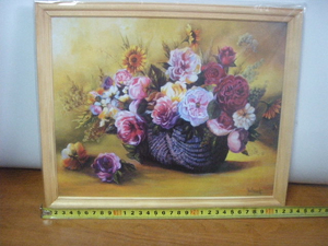 obraz w drewnianej ramie 24/30 - kwiaty