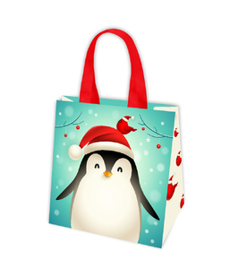 torba pingwin świąteczna 26x26x10cm