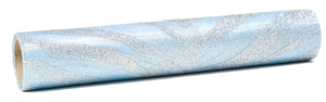 materiał  niebieski zdobiony brokatem srebrnym |  SRB-2965