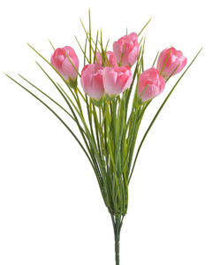 krokus x7 sztuczna roślina różowy | 124CAN71315_579 