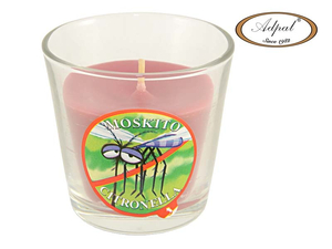świeca na komary w szkle AROMAT CITRONELLA 10szt. |  A-196