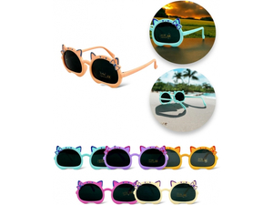 okulary przeciwsłoneczne dziecięce+filtr UV KOTKI  750786