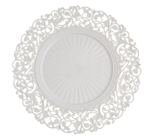 talerz dekoracyjny 33,5 cm biały   P0672-33_W