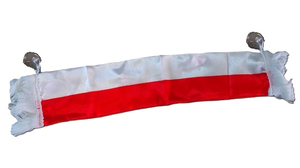 szalik na przyssawki 45cm biało- czerwony Polska