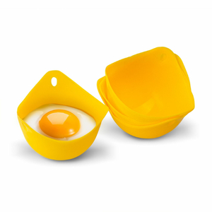 formy silikonowe do gotowania jajek w koszulce Silico 4 sztuki żółte