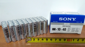 bateria SONY 40szt AAA/R03