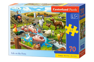 puzzle 70 el. Życie na farmie Castorland B-070060