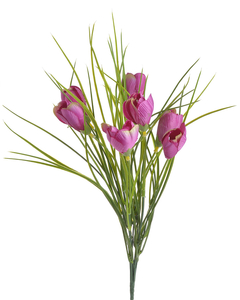krokus x7 sztuczna roślina różowy | 124CAN71315_93