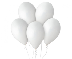 balony pastel 12" białe 01 100szt. |  G110/01
