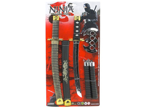 zestaw broni ninja 50x25cm 