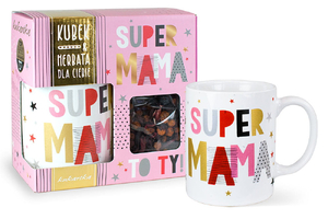 kubek z herbatą  "Super Mama" | KIH-009