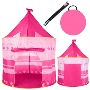 namiot dla dzieci różowy ZAMEK 01164
