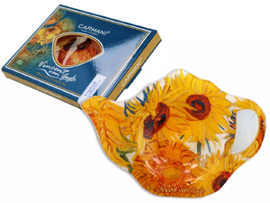 talerzyk na herbatę Teabag - V. van Gogh, Słoneczniki (CARMANI)