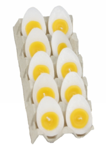 świeca połówka wzdłuż jajka  10szt. 48/68mm |  JPW46/68 