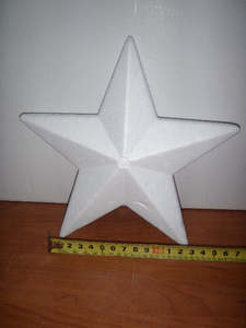 gwiazda 10szt. styropianowa 20cm | 2500