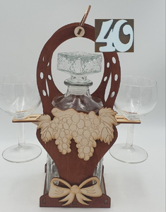karafka + 2 kieliszki do wina KOSZ 40 urodziny 