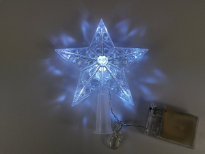 gwiazda led 18x15cm zimne światło