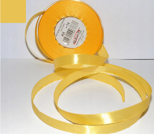 wstążka satynowa 12mmx32m żółto-złota 4szt. | AX12-14