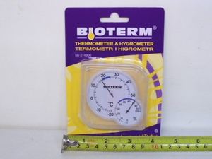 termometr zewnętrzno/wewn. bimetal + higrometr - 014800