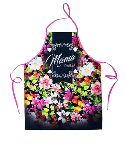 Fartuch kuchenny Premium kwiaty Mama idealna   F171