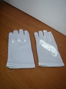 rękawiczki białe komunijne/chłopięce  1056-9