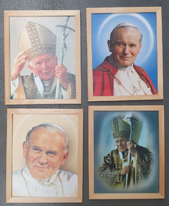 obraz 20 x 25 cm Papież Święty Jan Paweł II
