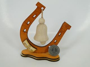 podkówka z dzwonkiem drewnianym | 7900