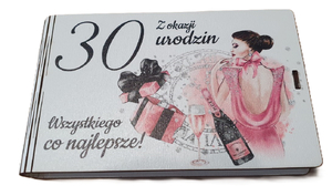 pudełko na pieniądze 9,5 x 16cm banknotówka kolor 30-STKA ELEGANT PANI 3302-EPI30