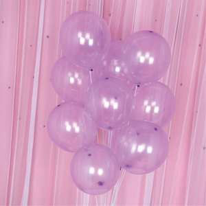 balon fioletowy transparentny 10cali 12szt 400368
