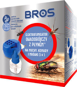 elektrofumigator  + płyn na muchy, mrówki, komary 