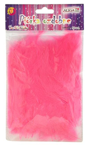 piórka  różowy 50szt. 10-12cm | P-064