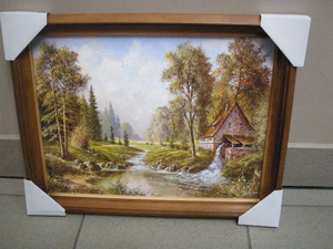 obraz w drewnianej ramie 30x40 pejzaże 6055