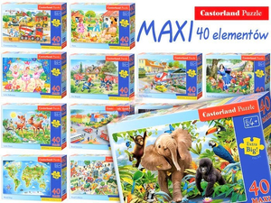 puzzle 40el. MAXI Castorland duży wybór 59x40 | CA0015
