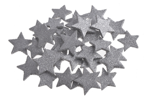 gwiazdki brokatowe 4-5cm srebrne 36szt. | GMG156268_241