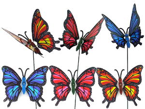 wiatraczek motyl do wbicia dekoracja 23x20cm, wys. 60cm