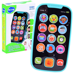 telefon dla dziecka zabawka interaktywna niebieski | ZA4475
