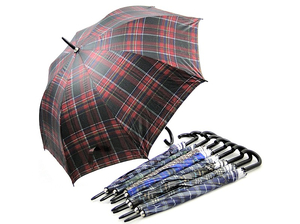 parasol długi krata