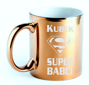 kubek złoty SUPER BABCI KZ06