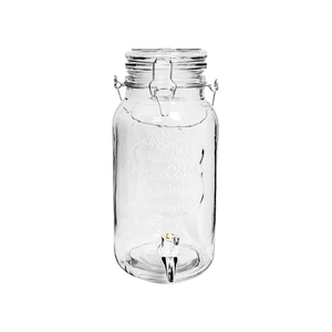 Słój szklany z kranikiem 3,5L na lemoniadę RETRO