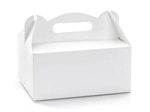 pudełko na ciasto 10szt. białe 19x14x9cm | PUDCS18-008
