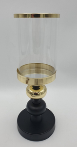 świecznik szklany 33cm