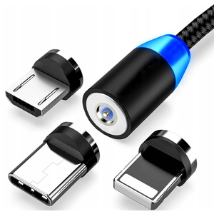 kabel magnetyczny 3w1 micro typ-C do IPHONE USB-C XJ3934