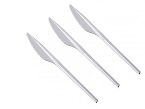 noże wielokrotnego użytku 17,5cm białe 50szt. | 00-06