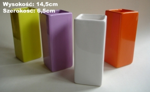 wazon 6szt ceramiczny kwadrat OC-008